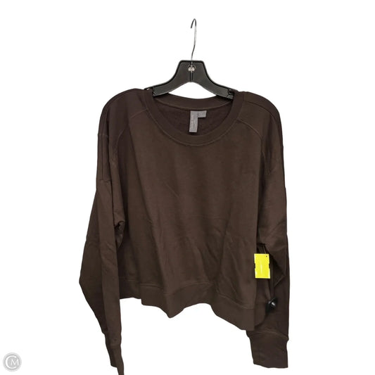Athletic Sweatshirt Crewneck By Sweaty Betty In Brown, Size: 14