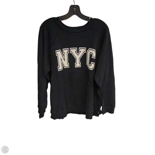 Sweatshirt Crewneck By Cmc In Black, Size: Xl