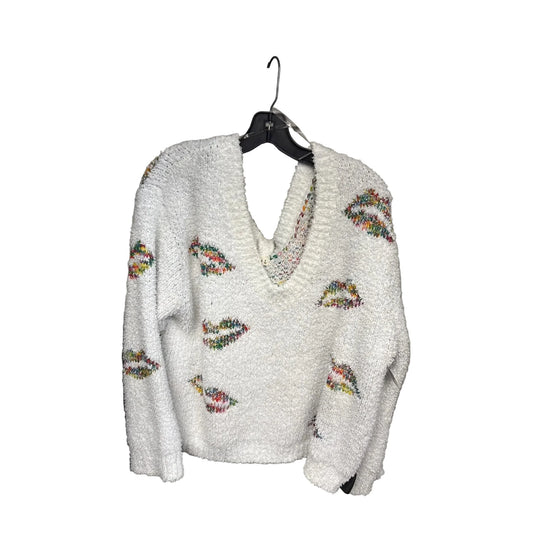 Sweater By Pol In White, Size: L