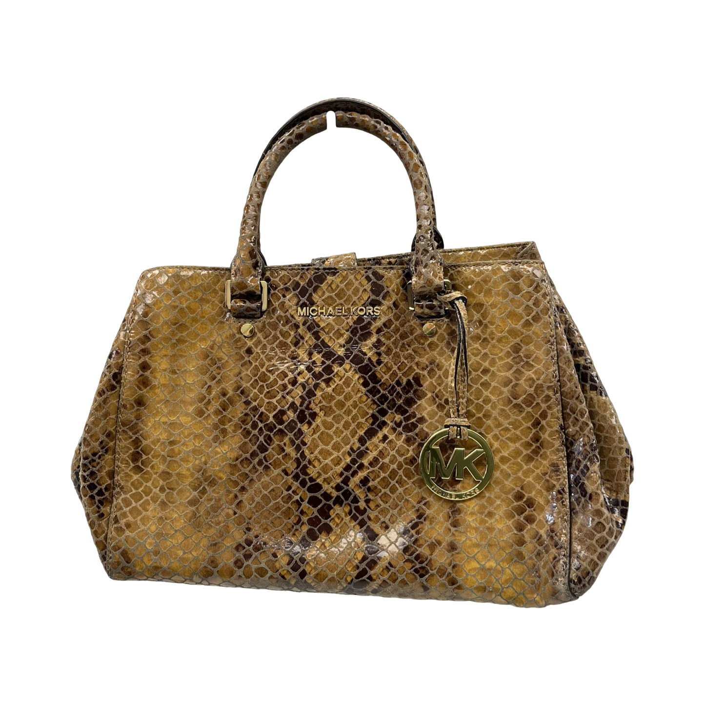 Handbag Designer By Michael Kors In Brown, Size:Medium