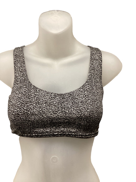 Athletic Bra By Lululemon In Black & White, Size: Xs