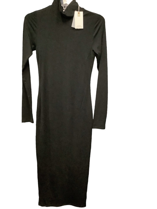 Black Dress Casual Midi Good American, Size S