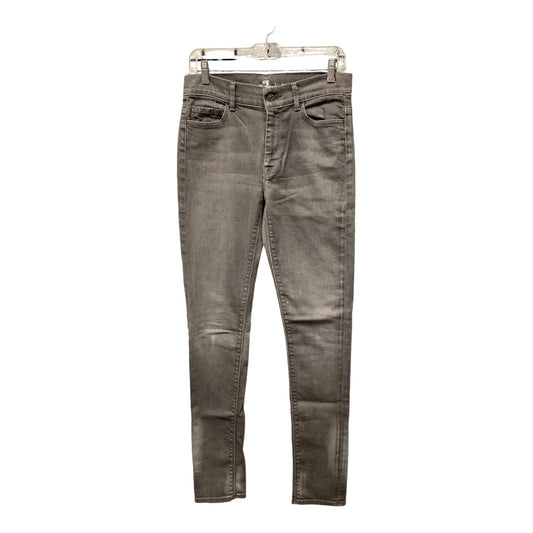 Jeans Skinny By 7 For All Mankind In Denim Grey, Size: 8