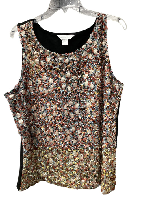 Top Sleeveless By Christopher And Banks In Multi-colored, Size: Xl