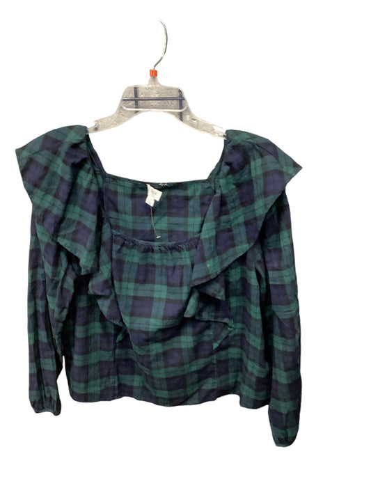 Top Long Sleeve By J. Crew In Green, Size: L