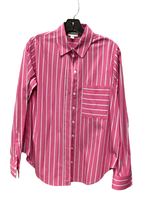 Top Long Sleeve By Evereve In Pink, Size: Xs