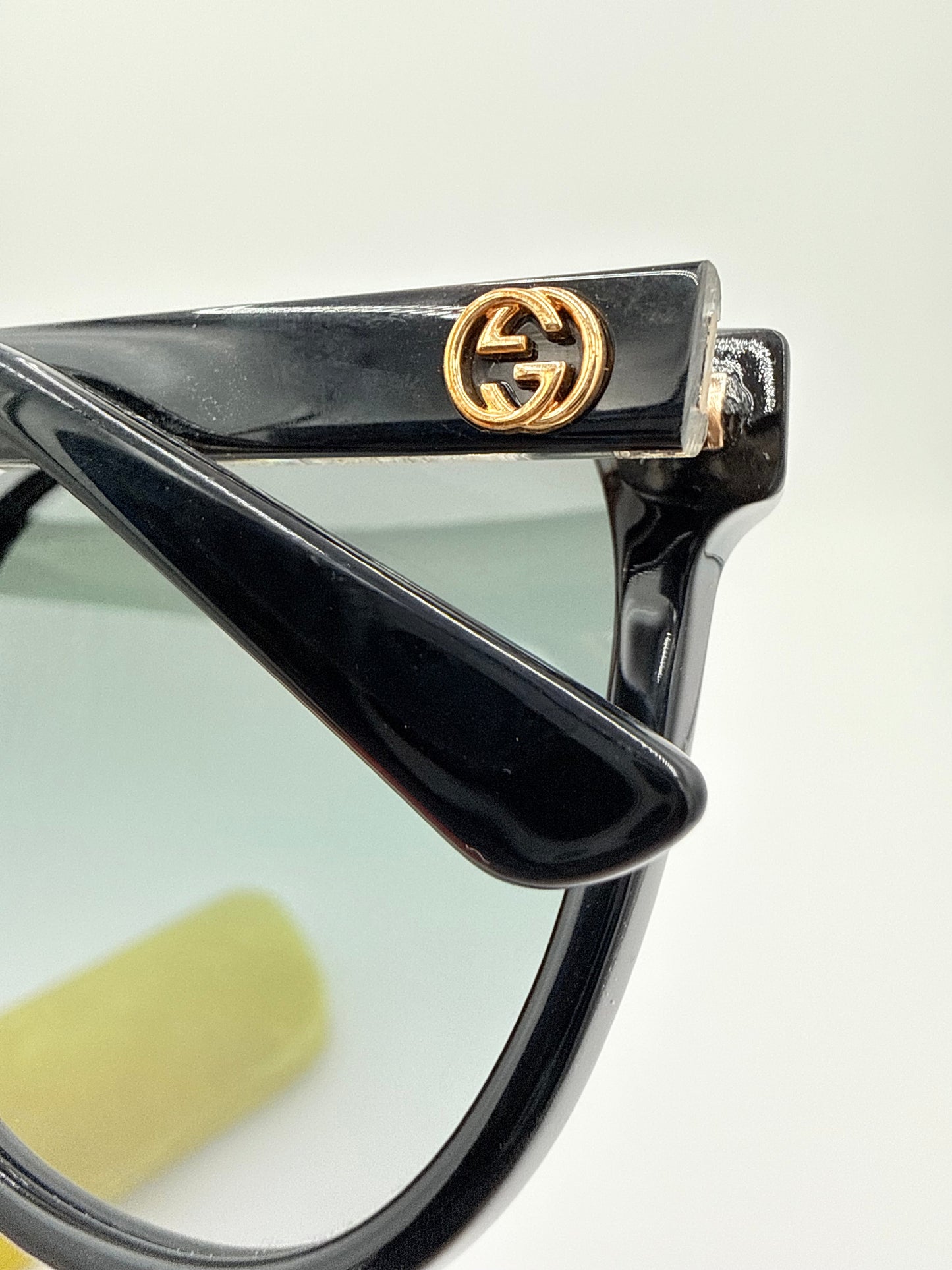 Sunglasses Luxury Designer By Gucci In Black, Size: