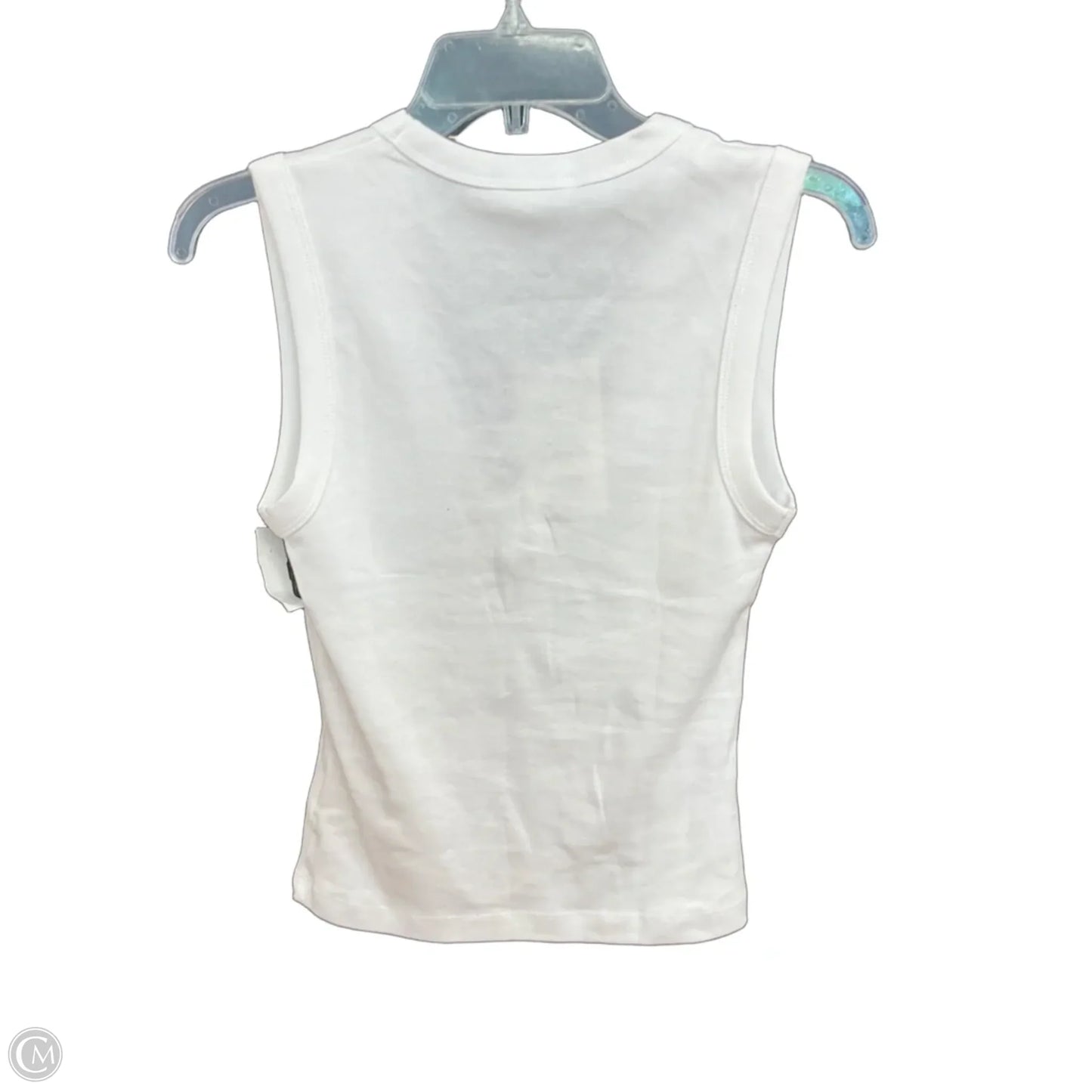 Top Sleeveless Basic By Zara In White, Size: M