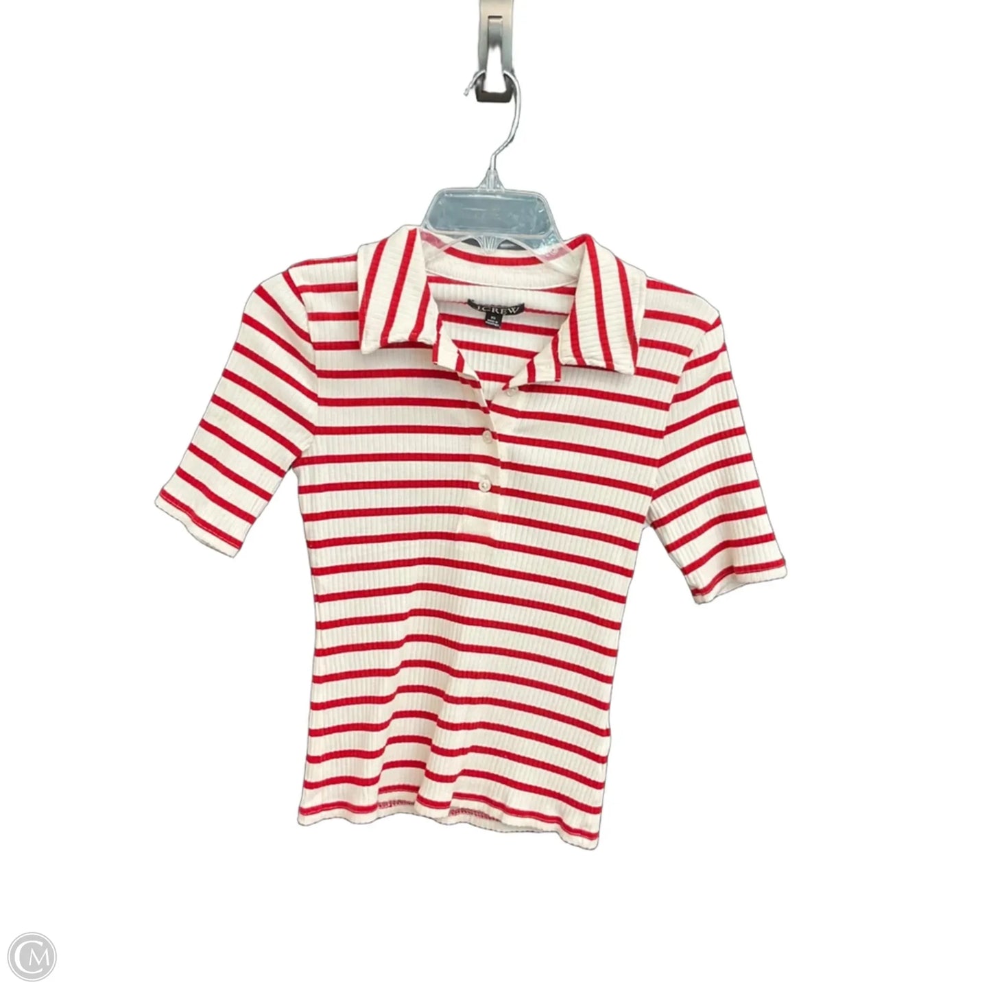 Top Short Sleeve By J. Crew In Striped Pattern, Size: Xs