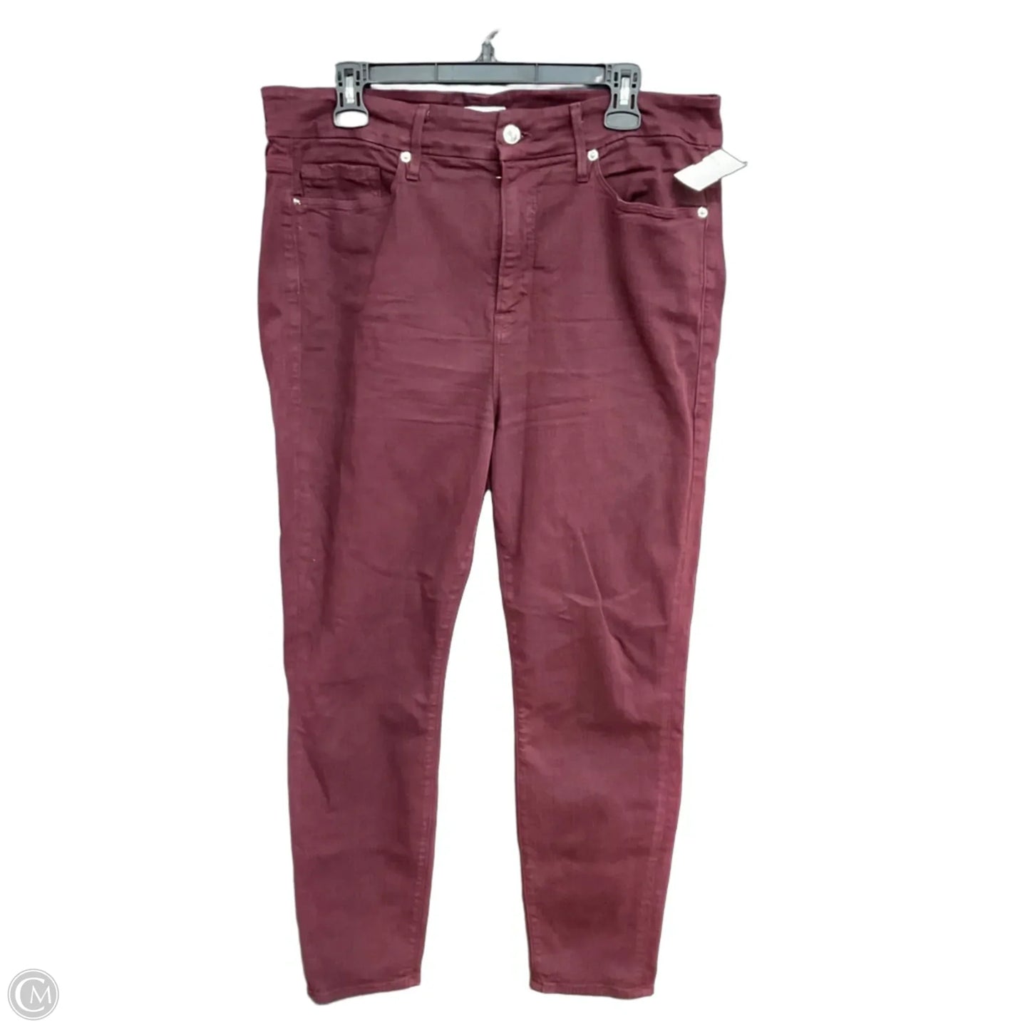 Jeans Skinny By Good American In Red Denim, Size: 18