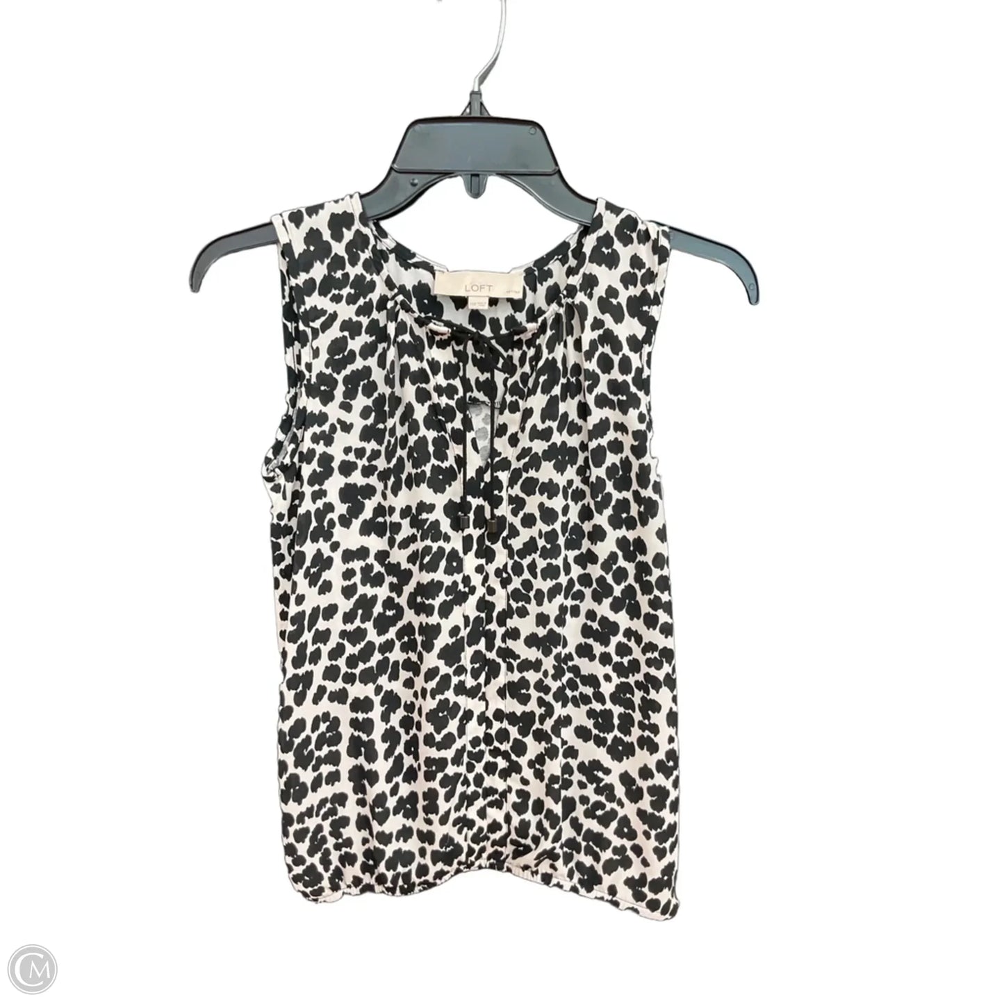 Top Sleeveless By Loft In Animal Print, Size: Xsp