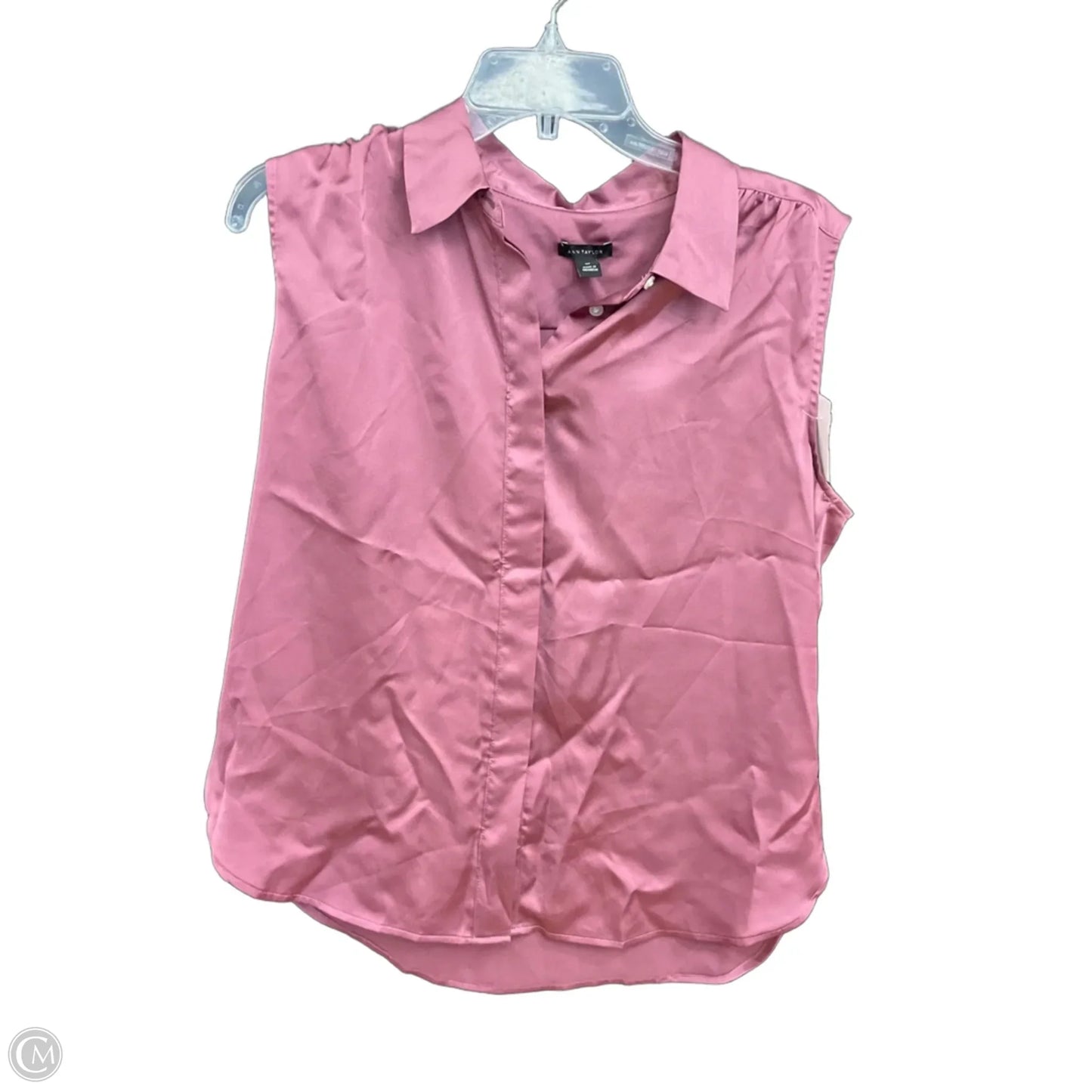 Blouse Sleeveless By Ann Taylor In Pink, Size: Mp