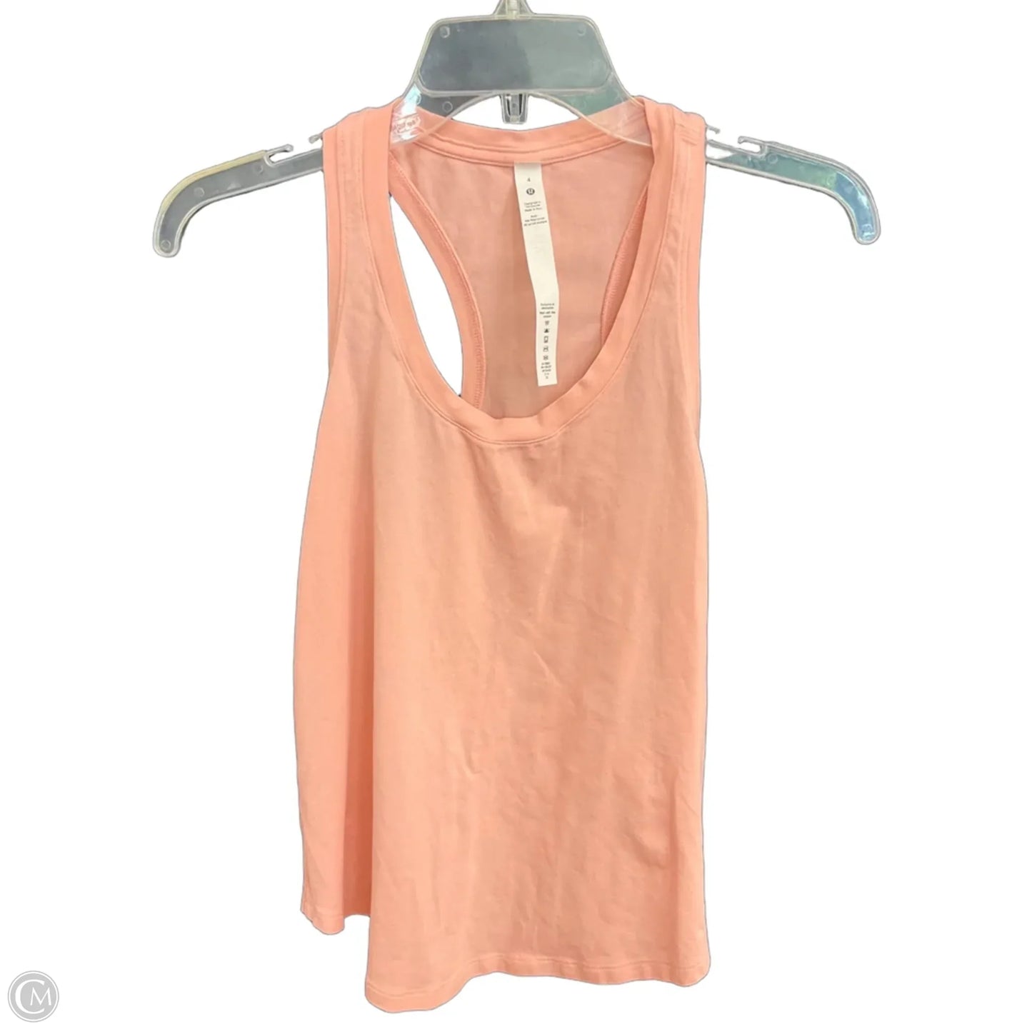 Athletic Tank Top By Lululemon In Pink, Size: S