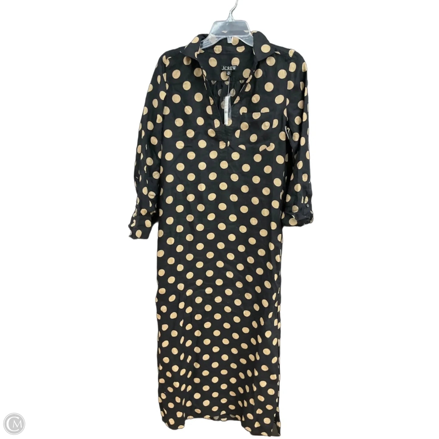 Dress Casual Midi By J. Crew In Black, Size: Xxs