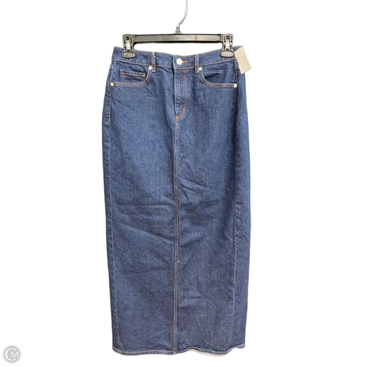 Skirt Midi By Loft In Blue Denim, Size: 0