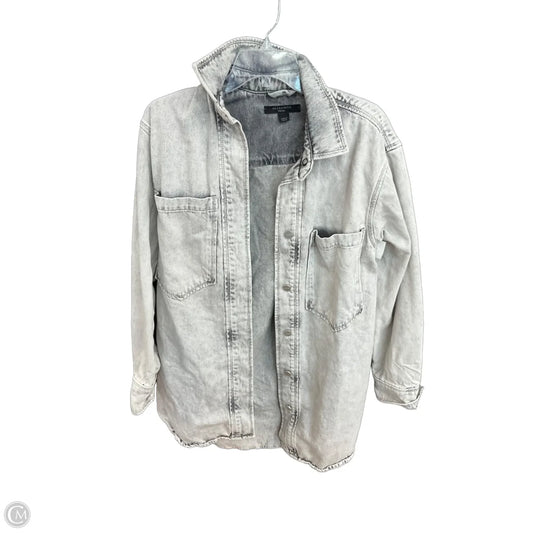 Blouse Designer By All Saints In Grey Denim, Size: S