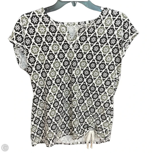 Top Short Sleeve By Talbots In Multi-colored, Size: Sp