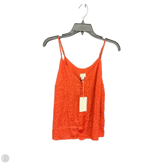Top Sleeveless By A New Day In Orange, Size: Xs