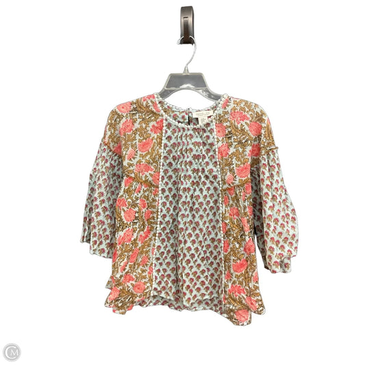 Top 3/4 Sleeve By Rachel Zoe In Multi-colored, Size: Xs