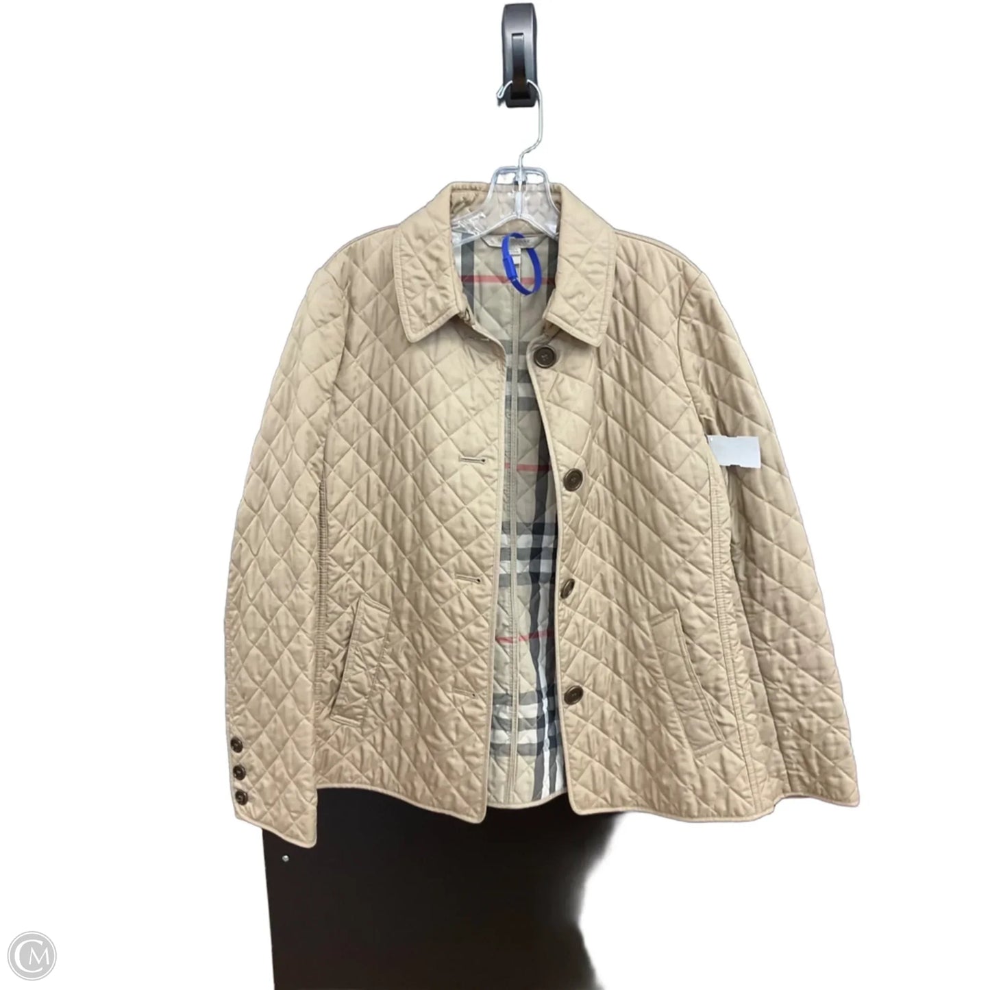 Jacket Luxury Designer By Burberry In Tan, Size: L