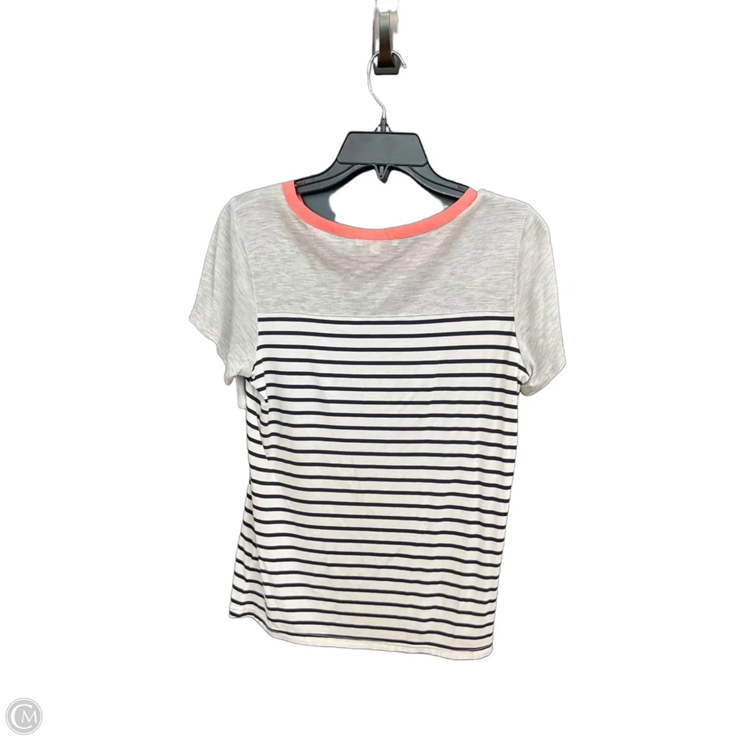 Top Short Sleeve By Skies Are Blue In Striped Pattern, Size: S