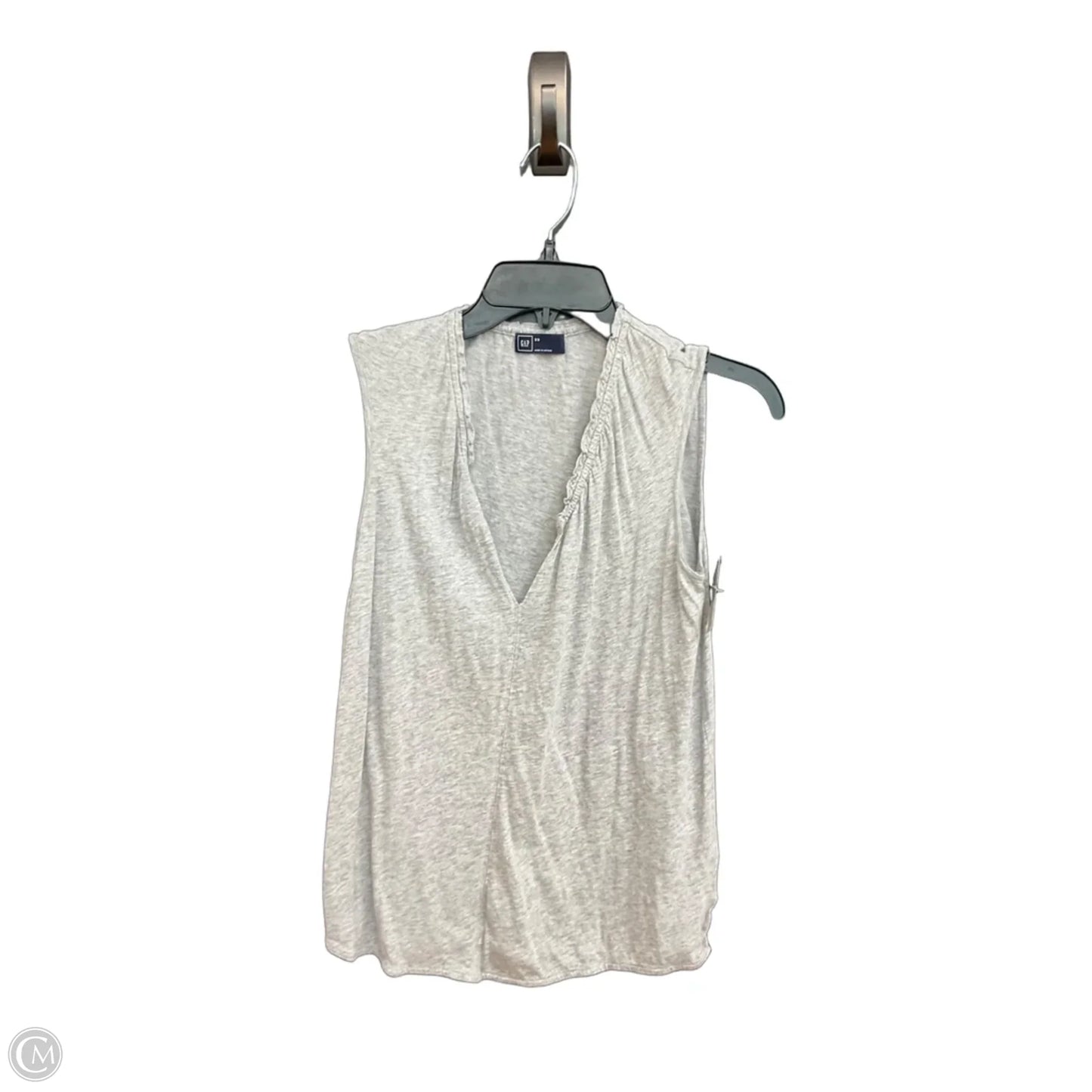 Top Sleeveless Basic By Gap In Grey, Size: Xs