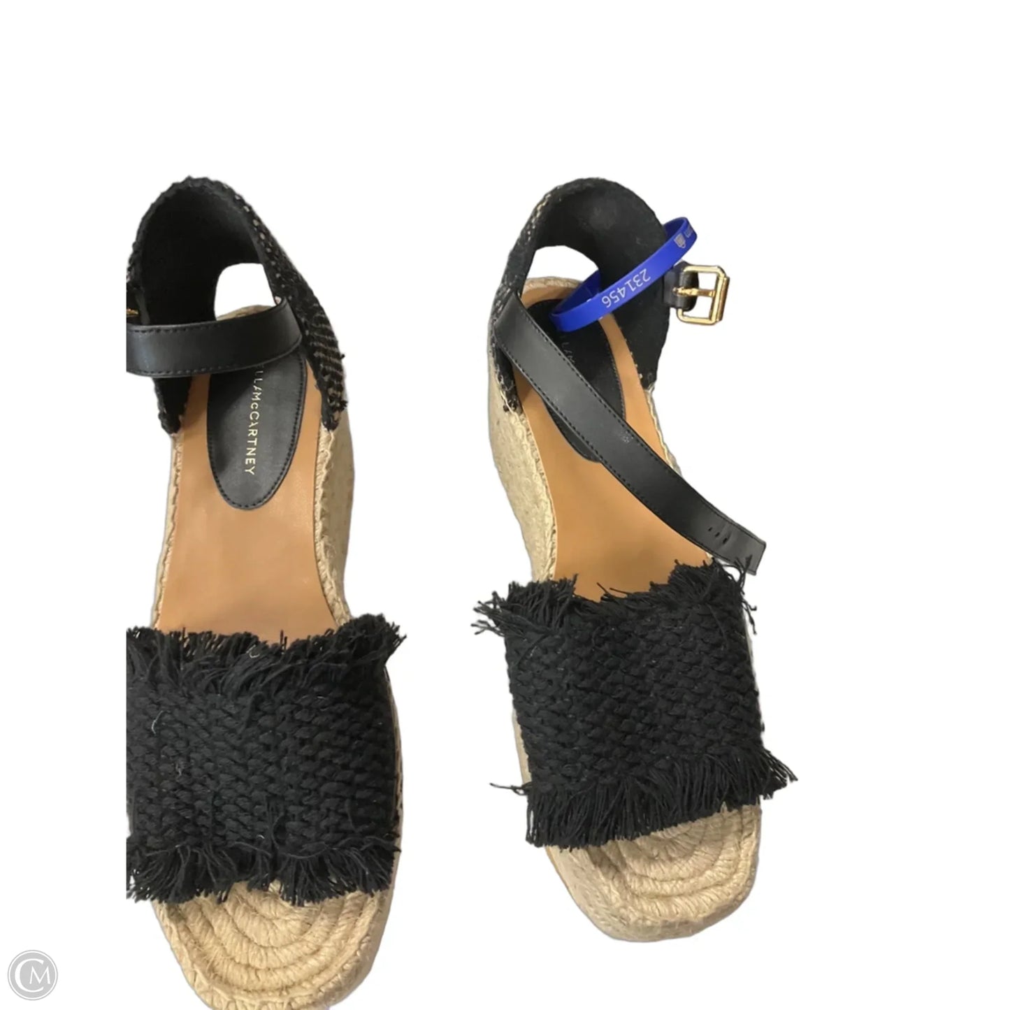 Sandals Luxury Designer By Stella Mccartney In Black, Size: 9