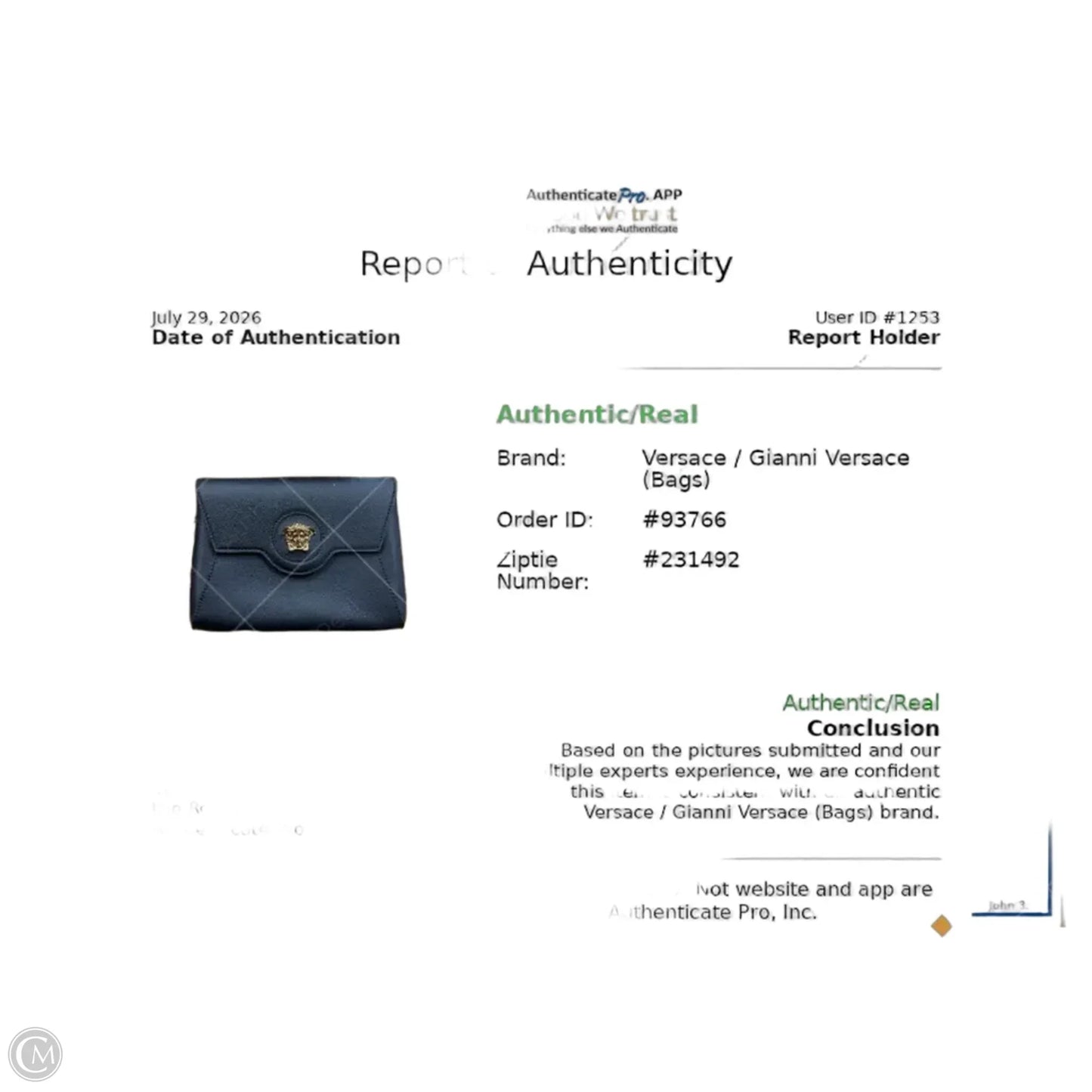 Crossbody Luxury Designer By Versace, Size: Medium