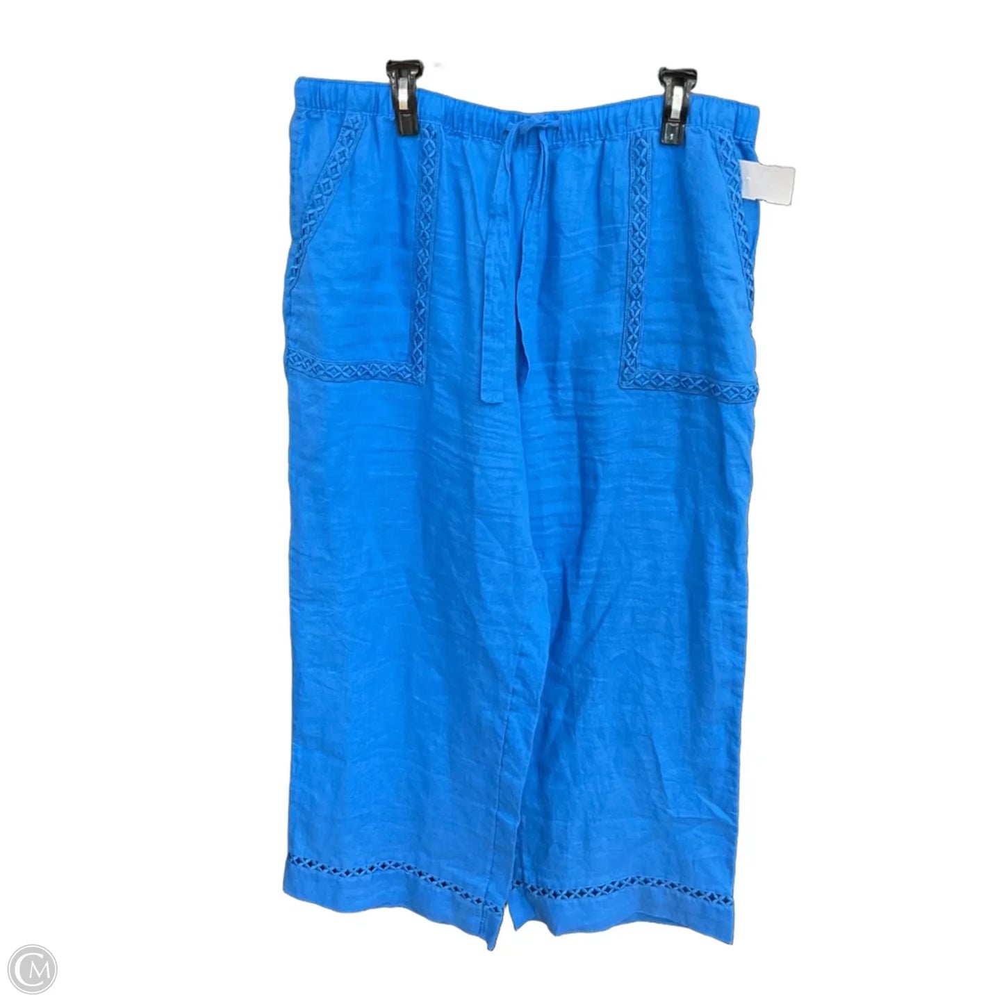 Pants Linen By Joie In Blue, Size: 14