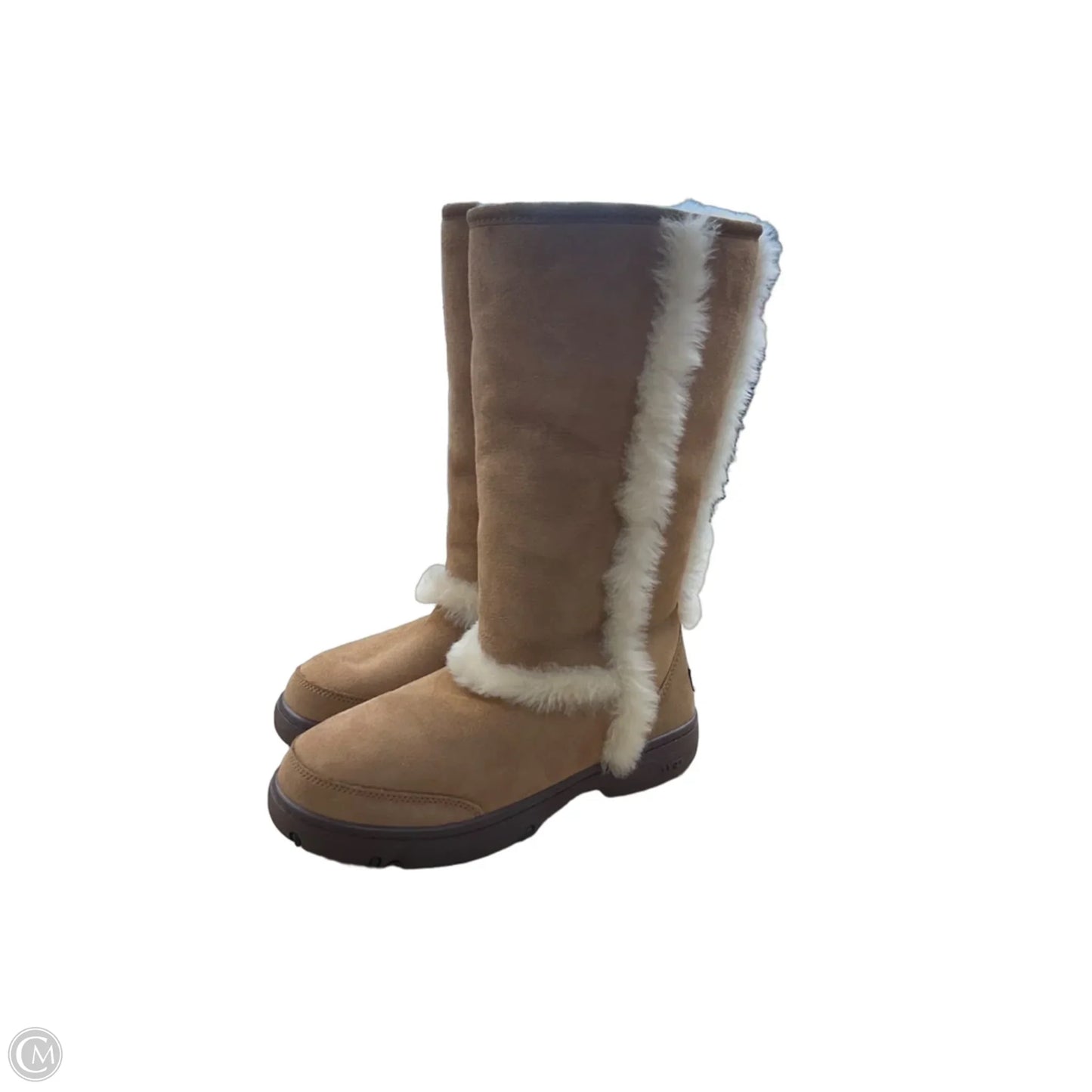 Boots Designer By Ugg In Brown, Size: 10