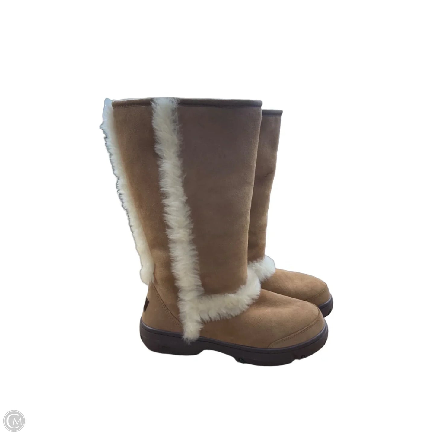 Boots Designer By Ugg In Brown, Size: 10