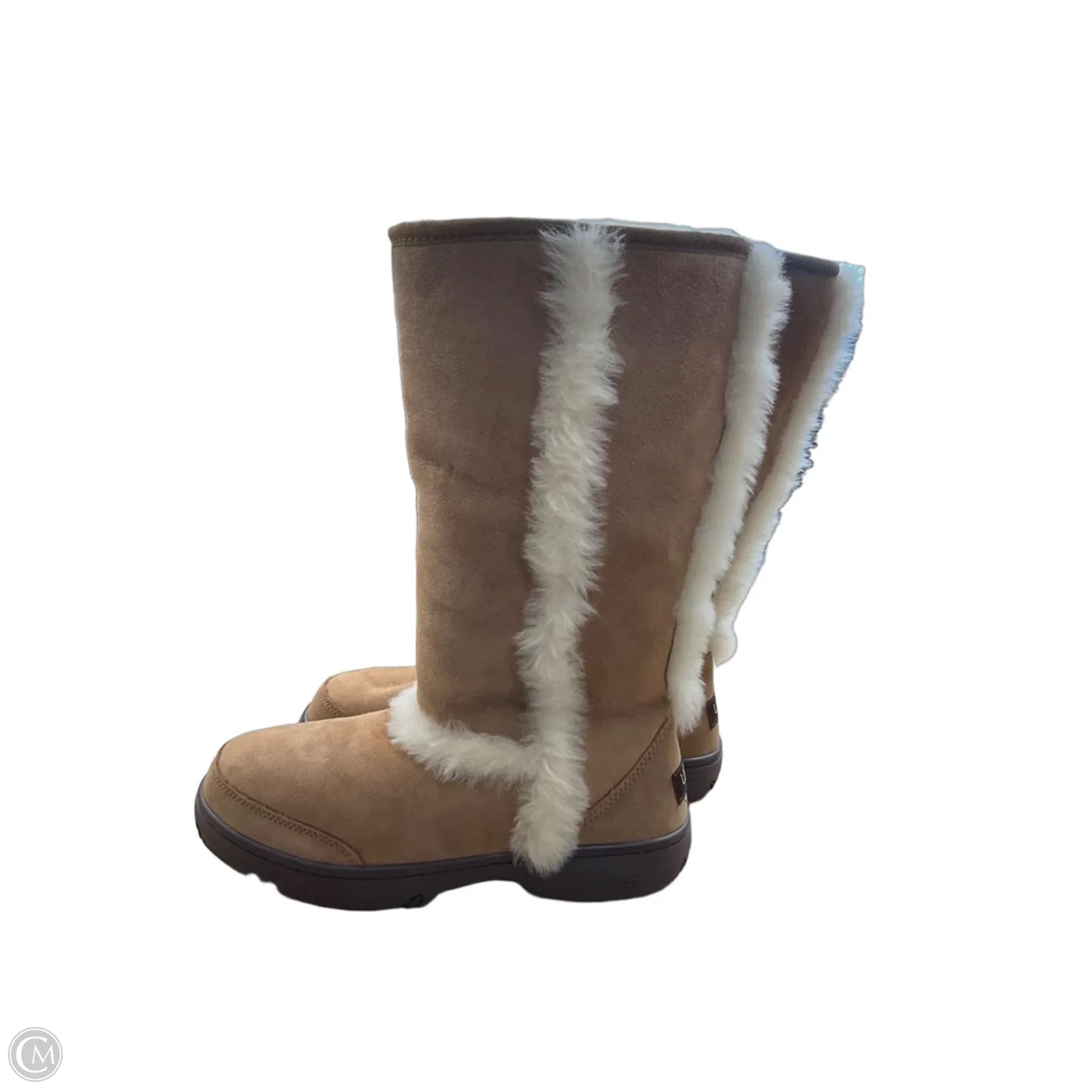 Boots Designer By Ugg In Brown, Size: 10