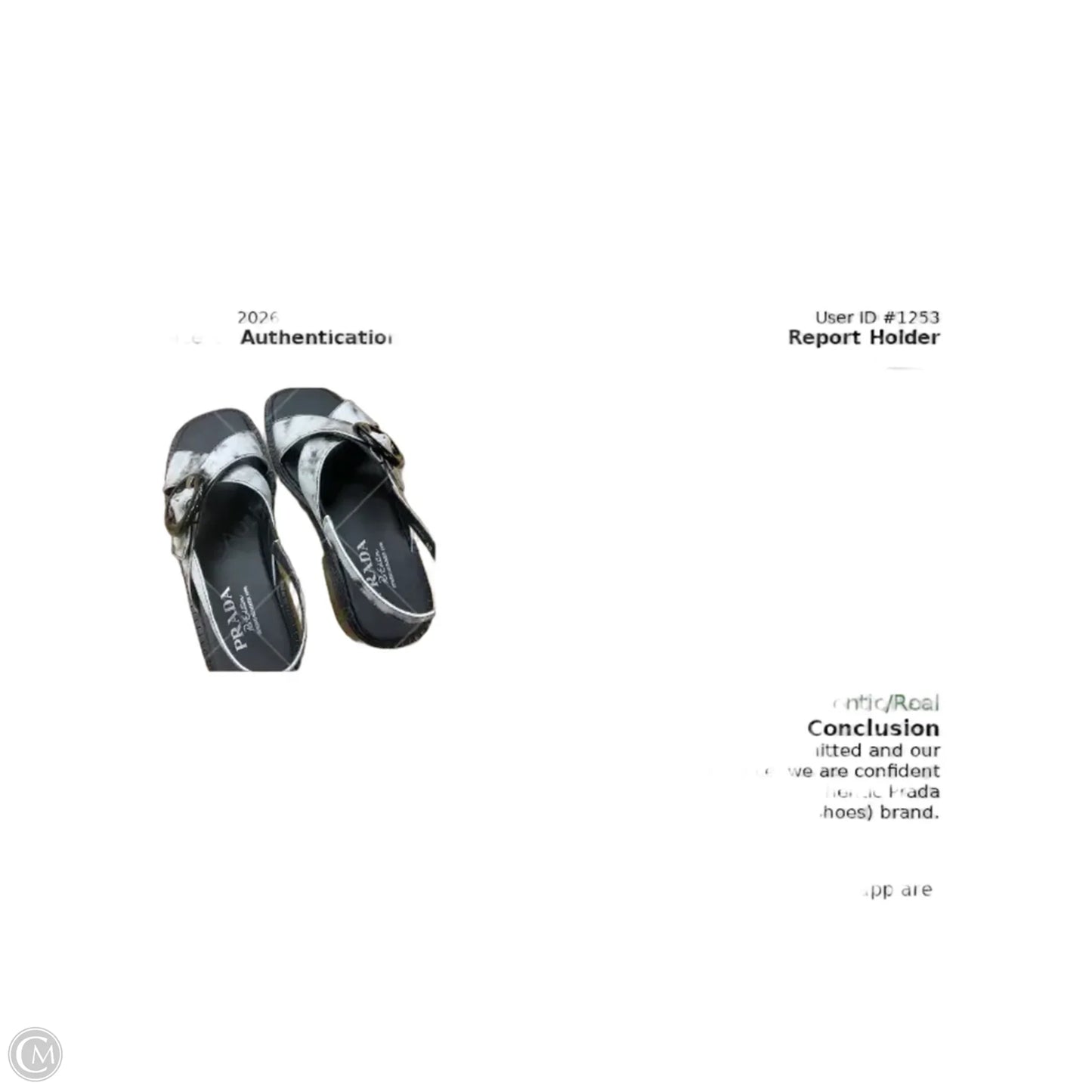 Sandals Luxury Designer By Prada In Grey, Size: 9
