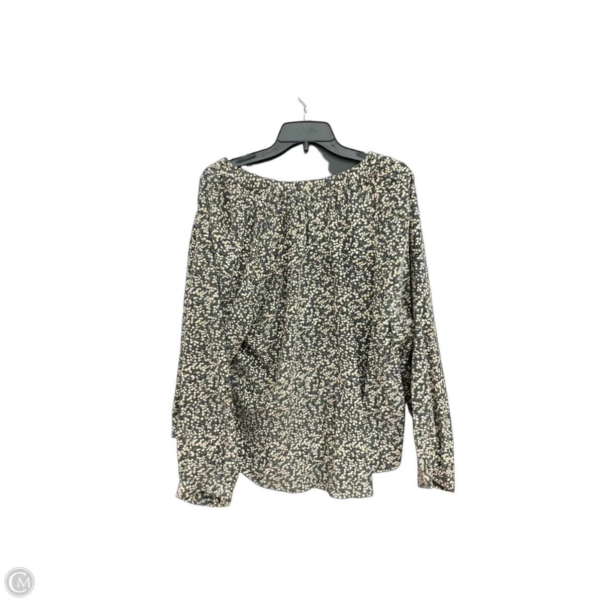 Blouse Long Sleeve By Universal Thread In Green, Size: 1x
