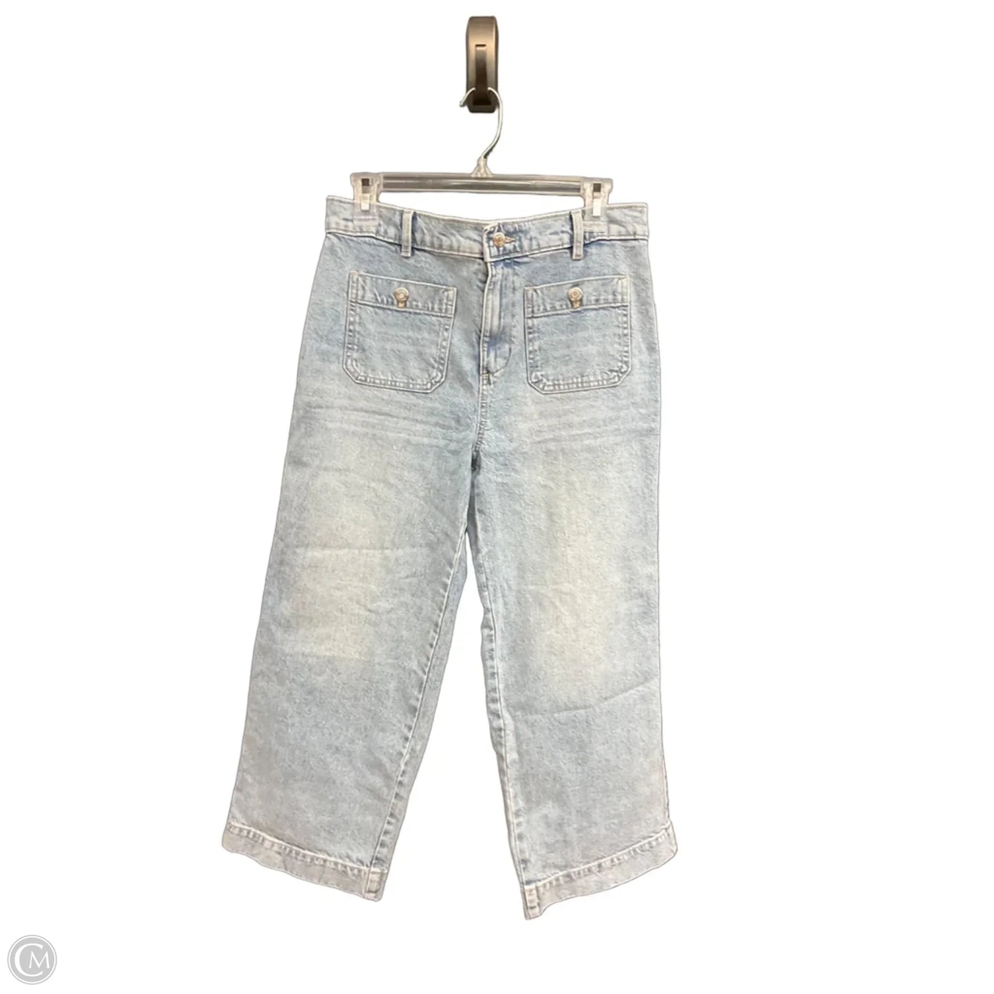 Jeans Cropped By Loft In Blue Denim, Size: 6p