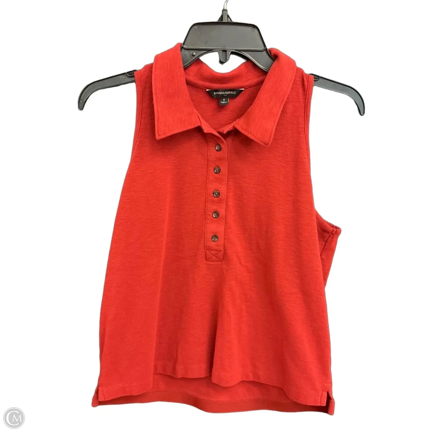 Top Sleeveless By Banana Republic In Red, Size: S