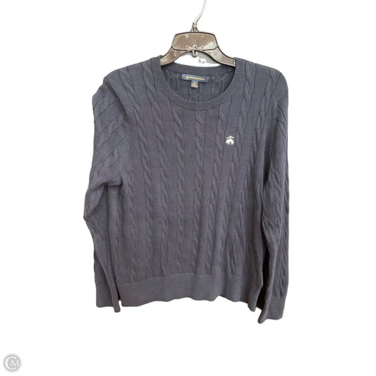 Sweater By Brooks Brothers In Navy, Size: Xl