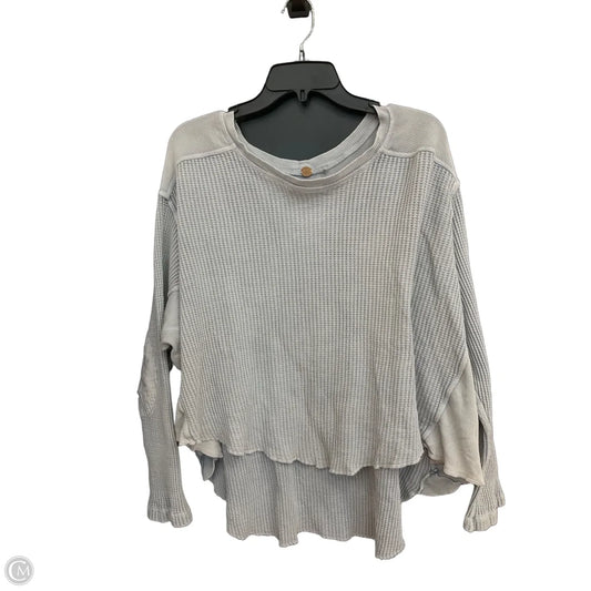Top Long Sleeve By Free People In Blue, Size: S