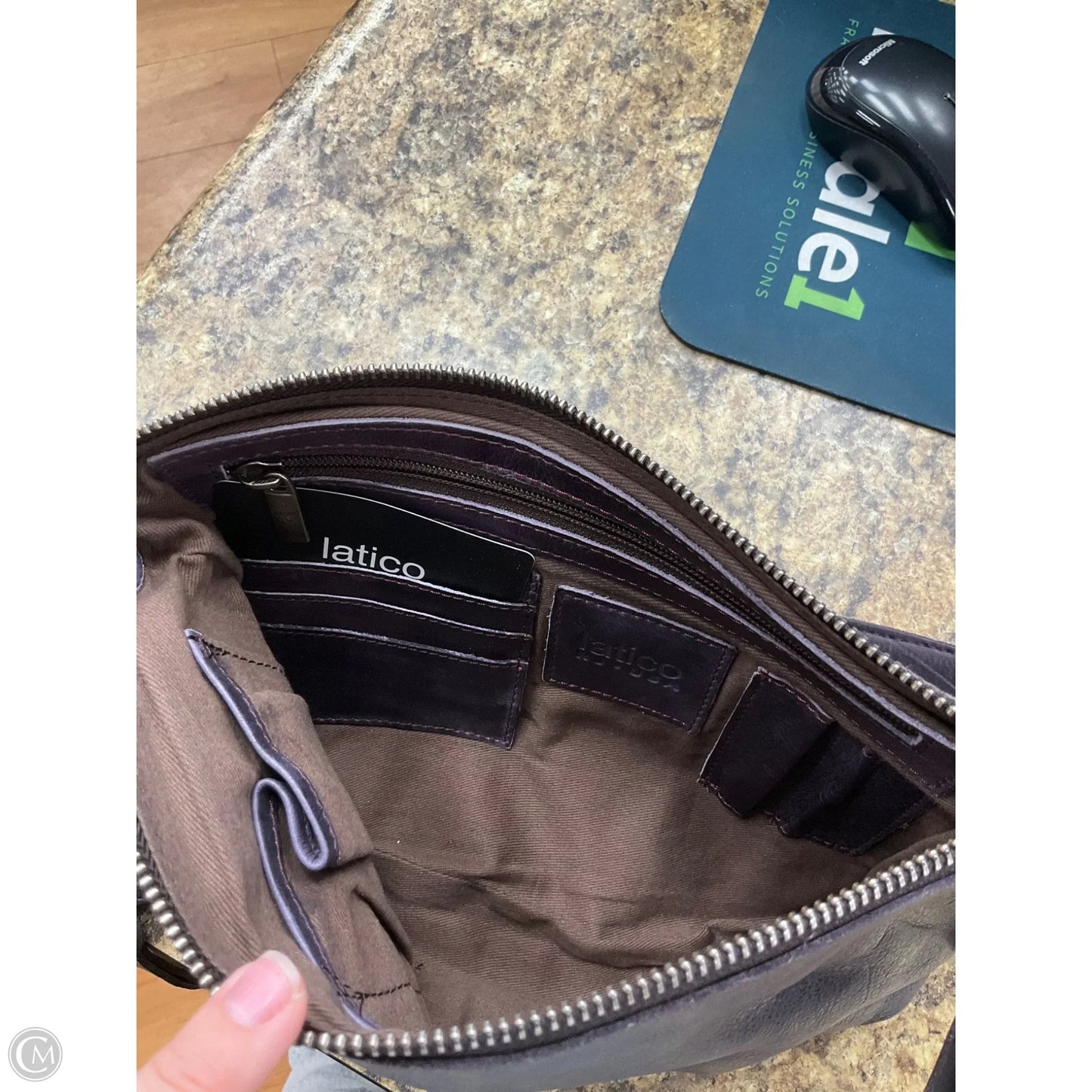 Crossbody Leather By Cmb, Size: Medium