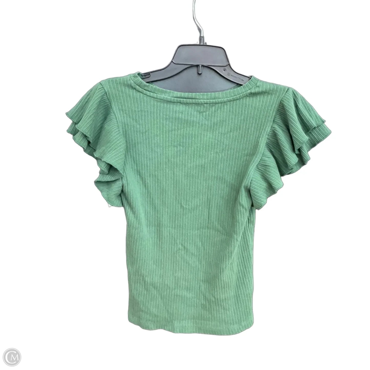 Top Short Sleeve By Loft In Green, Size: M