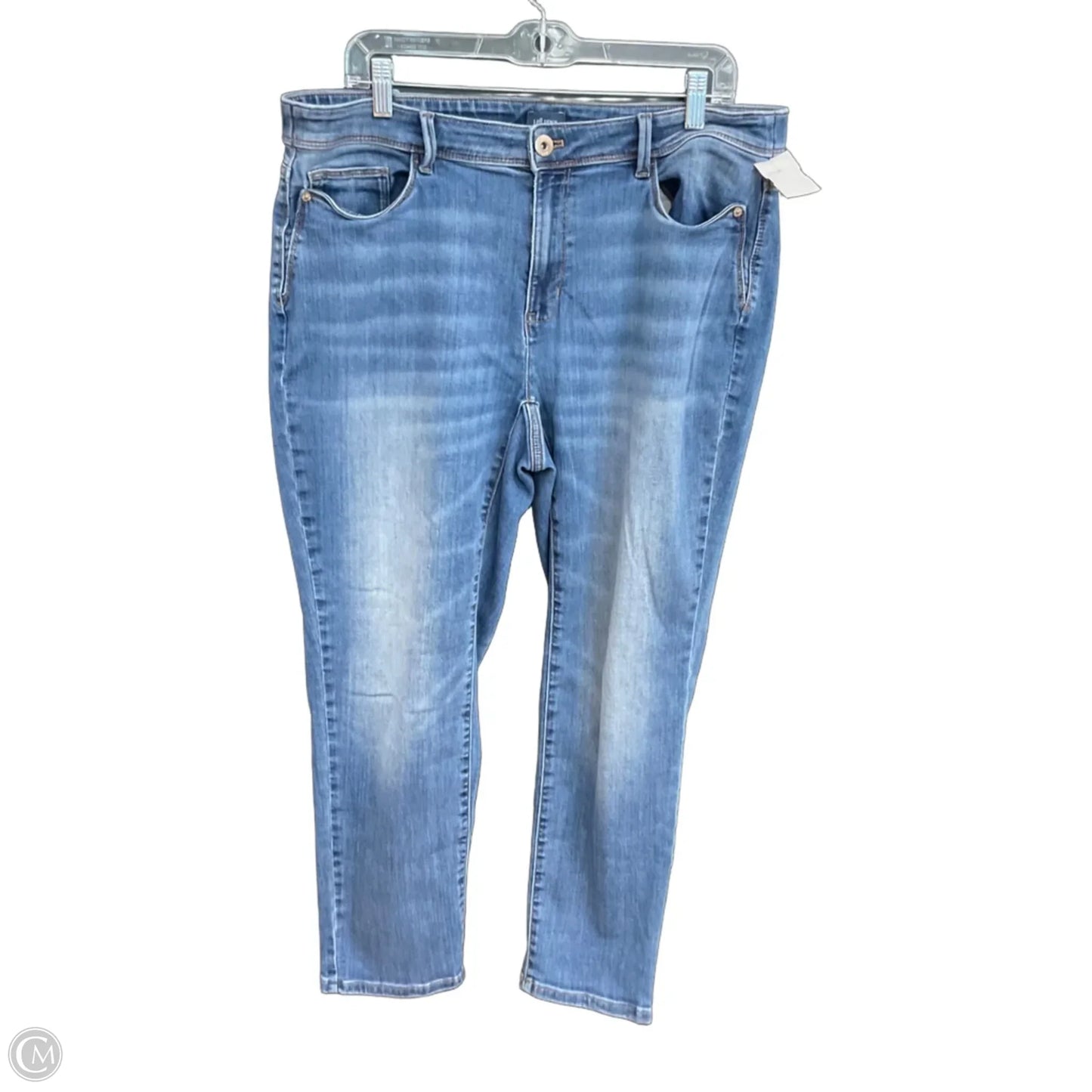 Jeans Straight By J. Jill In Blue Denim, Size: 18