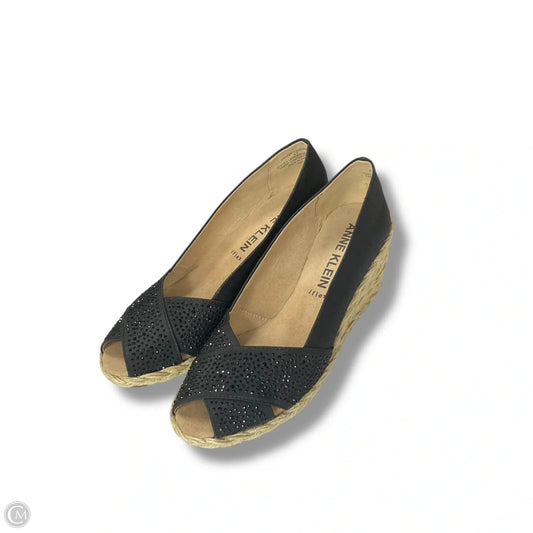 Shoes Heels Wedge By Anne Klein In Black, Size: 6.5