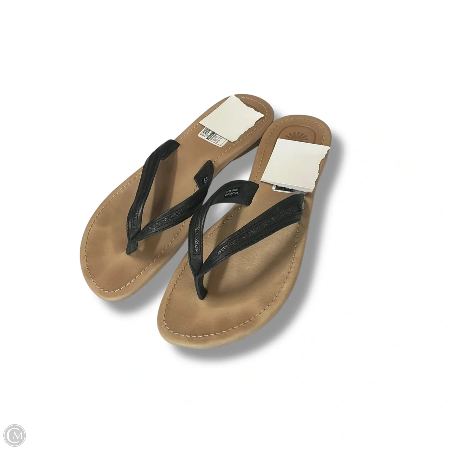 Sandals Designer By Ugg In Black, Size: 7.5