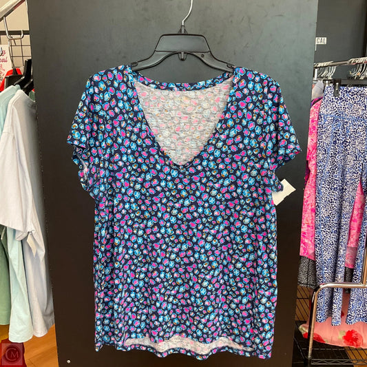 Top Sleeveless Designer By Lilly Pulitzer In Geometric Pattern, Size: Xl