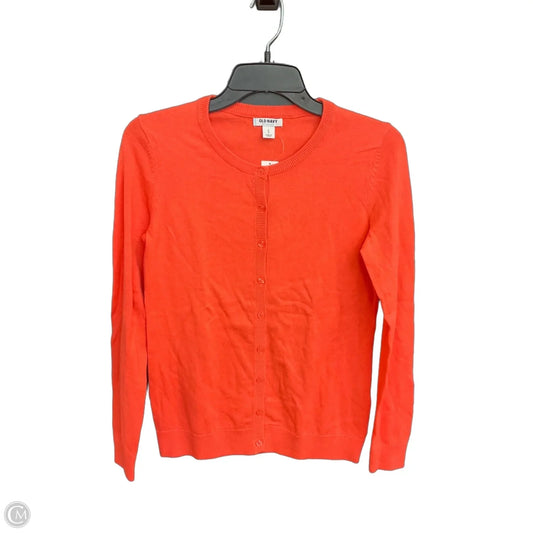 Sweater Cardigan By Old Navy In Orange, Size: S