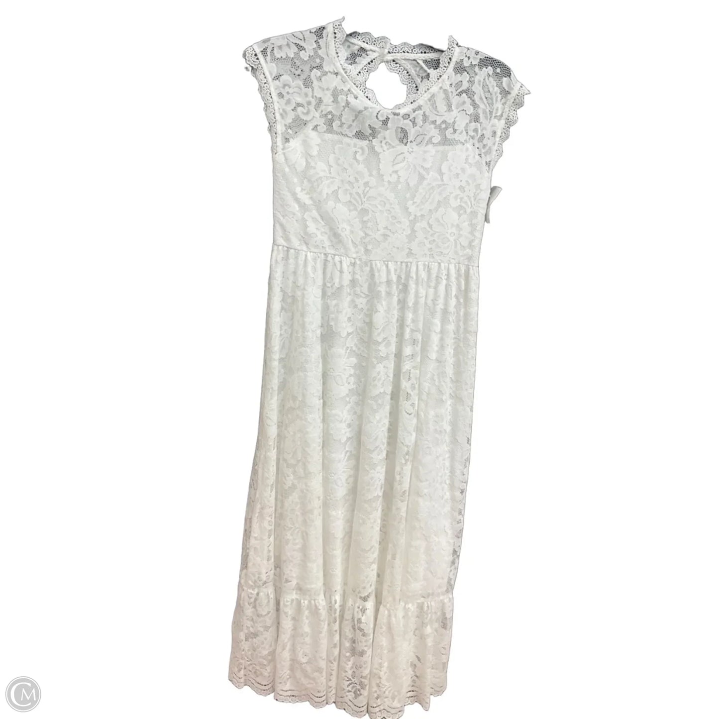 Dress Casual Maxi By Cmc In White, Size: M