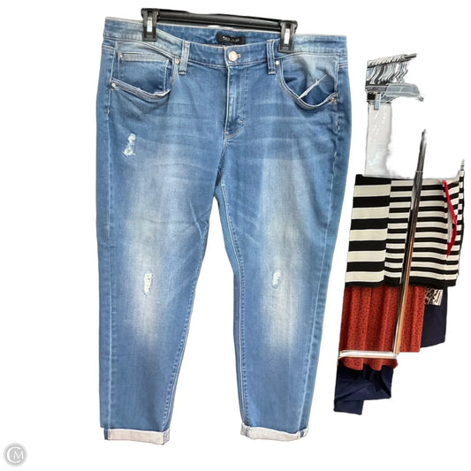 Jeans Cropped By White House Black Market In Blue Denim, Size: 14