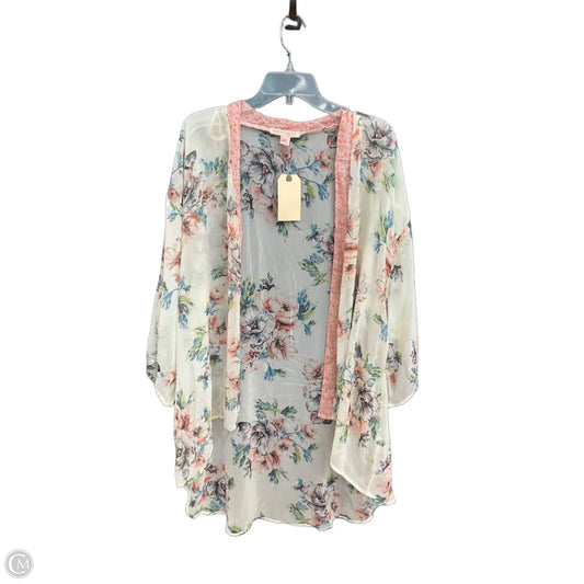 Cardigan By Band Of Gypsies In Floral Print, Size: M