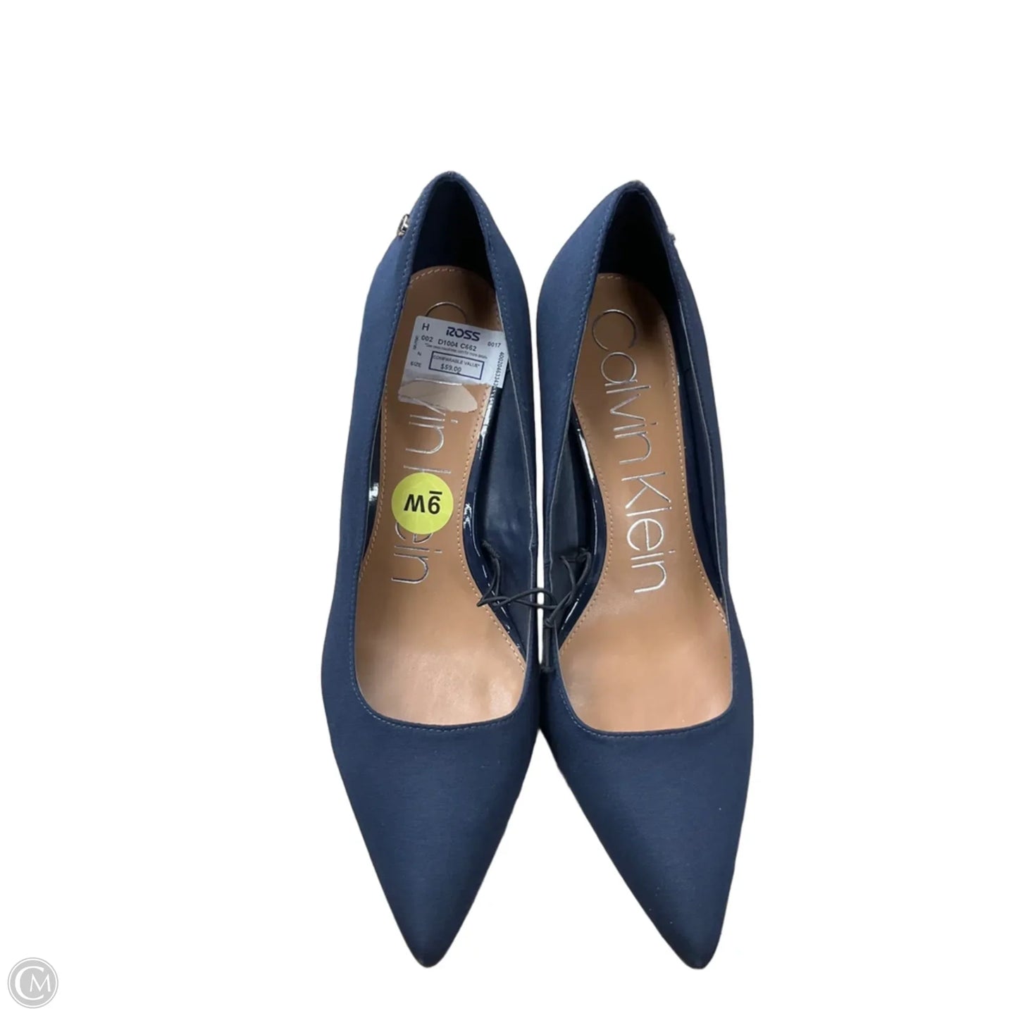Shoes Heels Stiletto By Calvin Klein In Navy, Size: 9.5