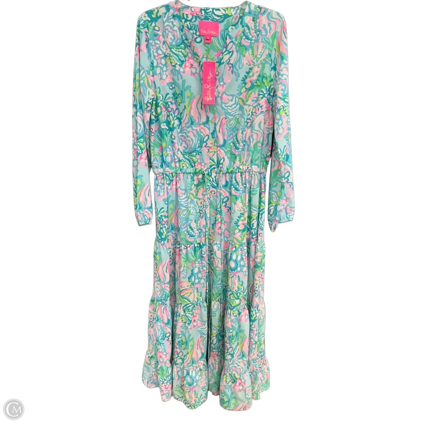 Dress Designer By Lilly Pulitzer In Aqua, Size: M